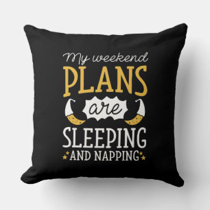 Sleeping And Napping Throw Pillow