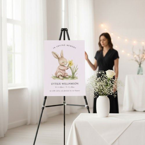 Sleeping Angel Baby In Loving Memory Memorial Foam Board