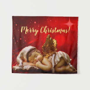 Sleeping Angel Baby Jesus Christmas Tapestry
