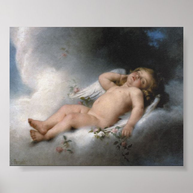 Sleeping Angel by Leon Jean Basile-Perraul Print (Front)