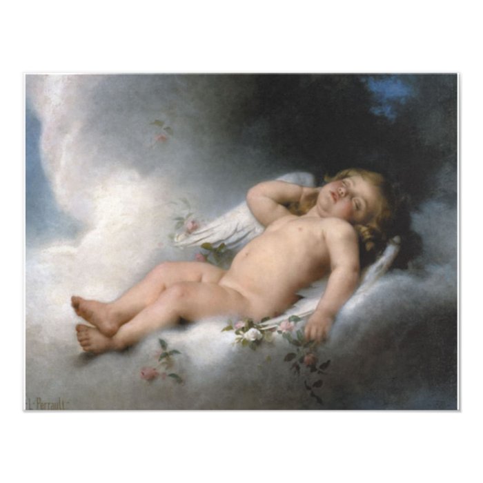 *Sleeping Angel* by Leon Jean Basile Perrault Custom Invite