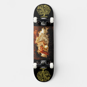 Sleeping Angel Celestial Fantasy Artwork Skateboard