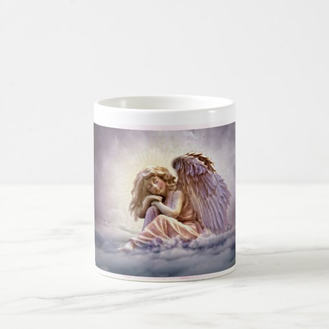 Sleeping Angel Mug, 11 oz Coffee Mug (Center)