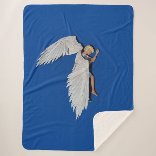 Sleeping Angel Sherpa Blanket