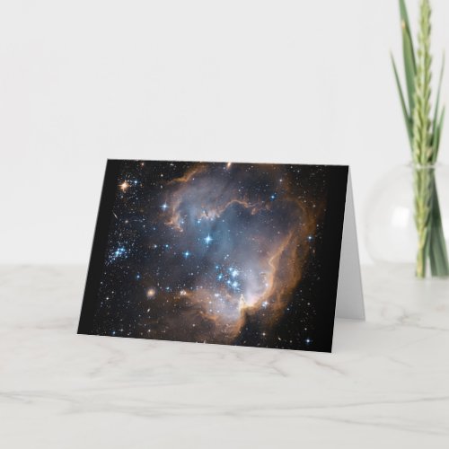 Sleeping Angel Star Cluster Birthday Card