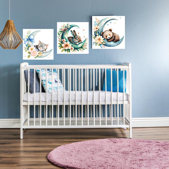 Sleeping animals nursery wall art sets (Creator Uploaded)