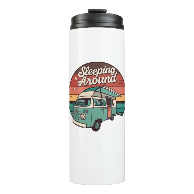 Sleeping Around Camper Thermal Tumbler (Front)