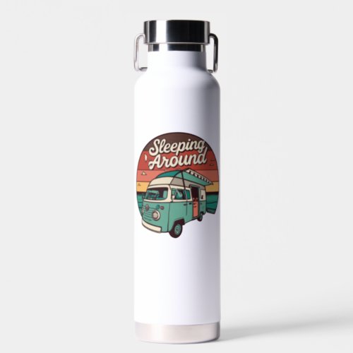 Sleeping Around Camper Water Bottle