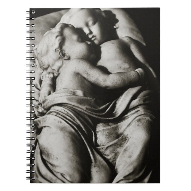 Sleeping Babes Cemetery Gravestone Notebook (Front)
