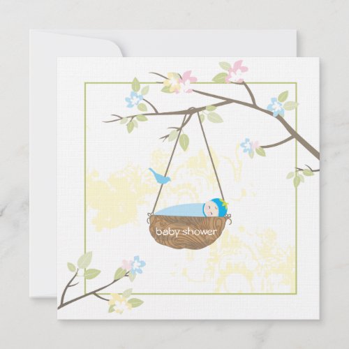 Sleeping Baby - Baby Shower Invitation