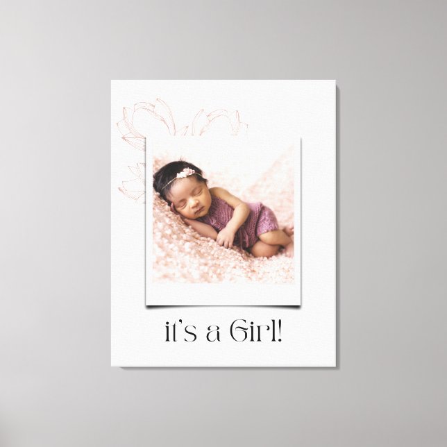 Sleeping baby canvas print (Front)