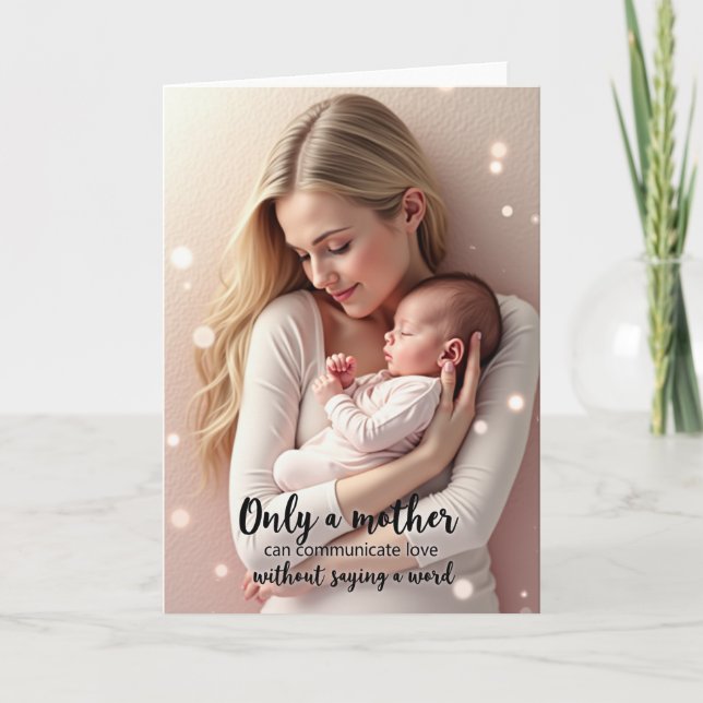 Sleeping Baby Love Card (Front)