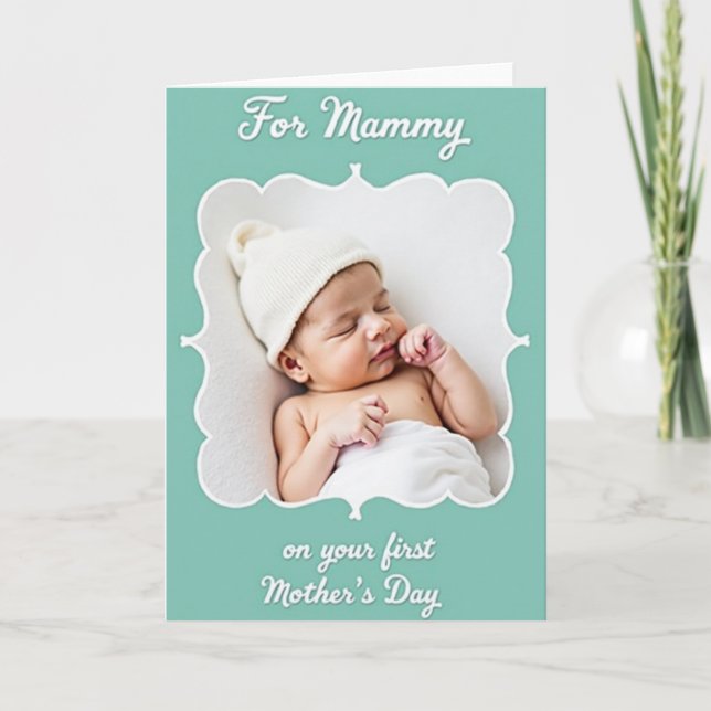 Sleeping Baby Mothers Day Card (Front)