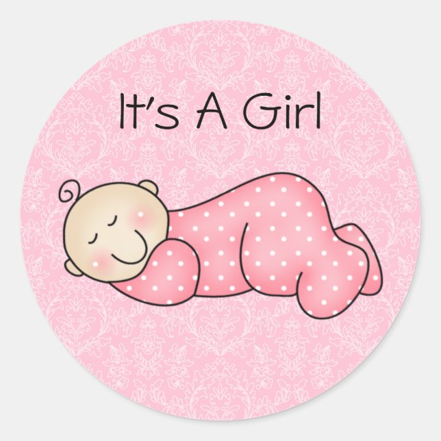 Sleeping Baby Sticker (Front)