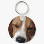 Sleeping Beagle Keychain