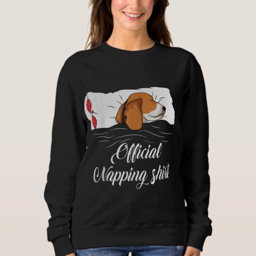 Sleeping Beagle Pyjamas Dog Lover Gift Official Na Sweatshirt