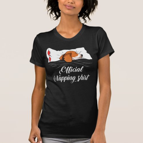 Sleeping Beagle Pyjamas Dog Lover T_Shirt