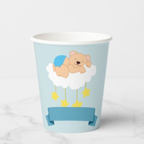 Sleeping Bear Baby Shower Cups