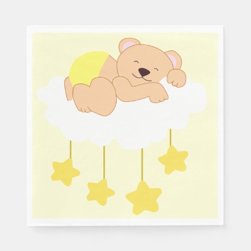 Sleeping Bear Baby Shower Napkins