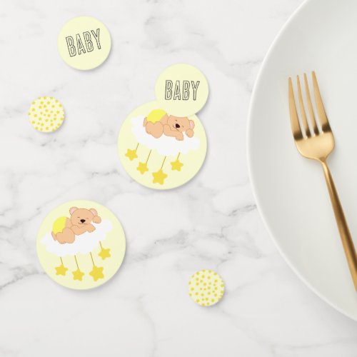 Sleeping Bear Baby Shower Table Confetti