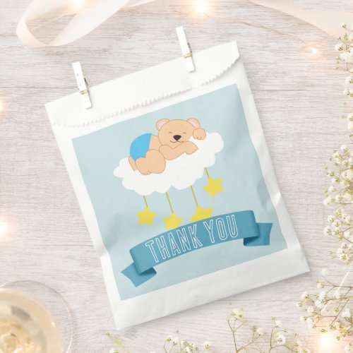 Sleeping Bear Baby Shower Thank You Favor Bags