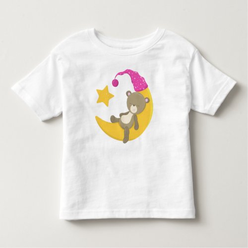 Sleeping Bear Bear On The Moon Cute Bear Toddler T_shirt