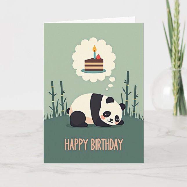 Sleeping Bear Birthday Card (Front)