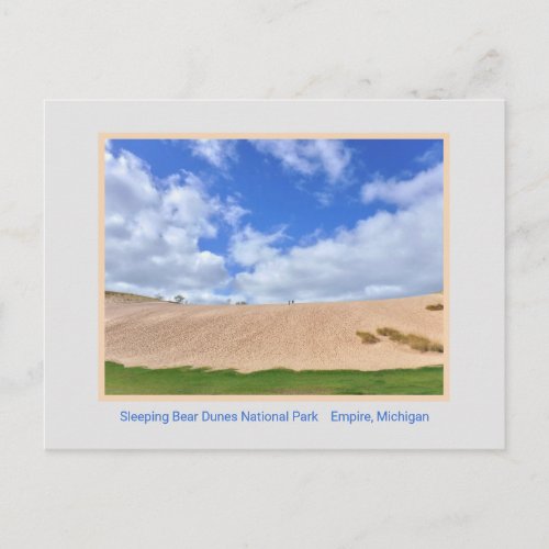 SLEEPING BEAR DUNE NATIONAL PARKBIG DUNE BLUE SKY POSTCARD