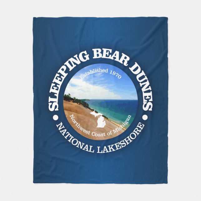 Sleeping Bear Dunes Fleece Blanket (Front)