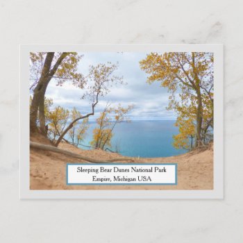 Sleeping Bear Dunes  Lake Michigan/autumn Calm Postcard by whatawonderfulworld at Zazzle