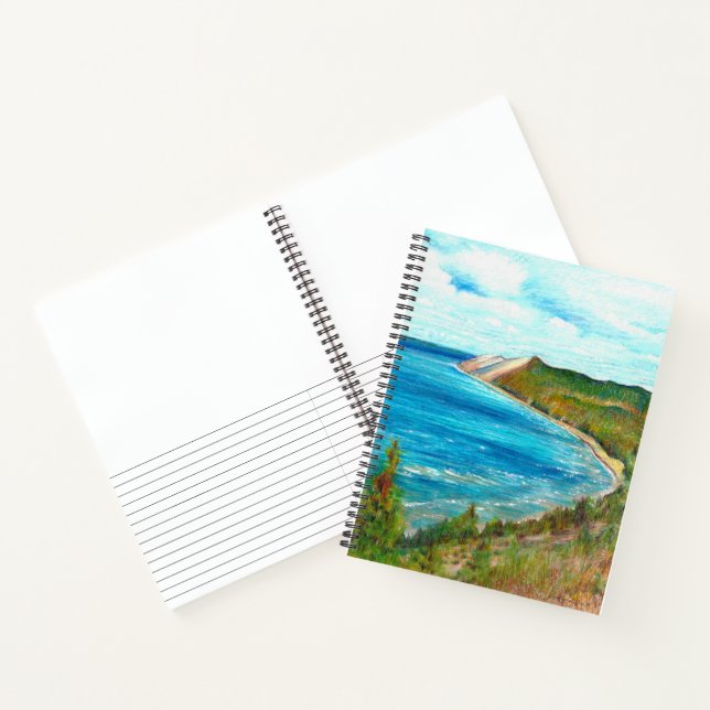 Sleeping Bear Dunes Lakeshore Michigan Art Notebook (Inside)