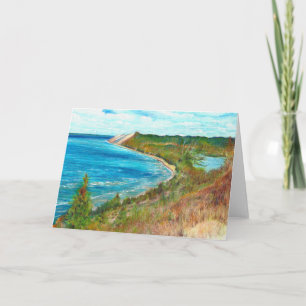 Sleeping Bear Dunes Lakeshore Michigan Beach Invitation