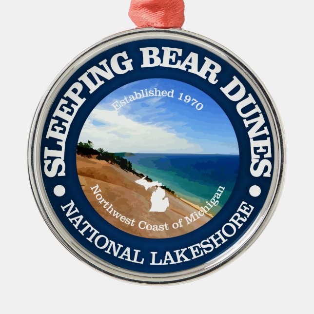 Sleeping Bear Dunes Metal Ornament (Front)