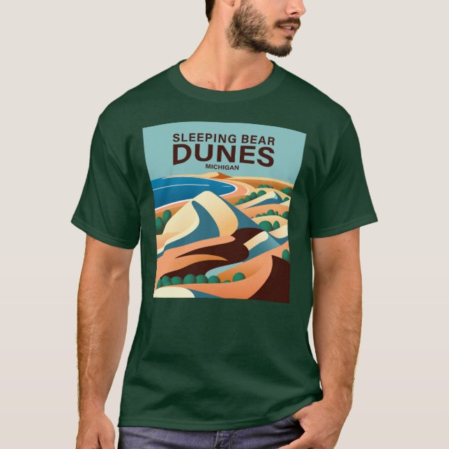 Sleeping Bear Dunes Michigan T-Shirt (Front)