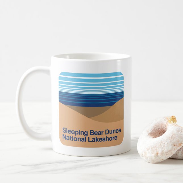 Sleeping Bear Dunes National Lakeshore Coffee Mug (With Donut)