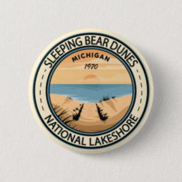 Sleeping Bear Dunes National Lakeshore Michigan Button