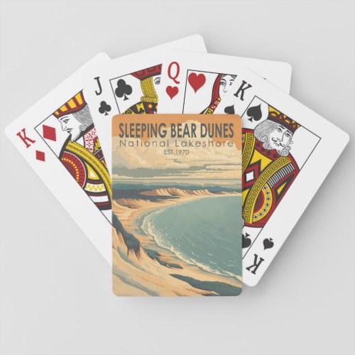 Sleeping Bear Dunes National Lakeshore Travel Art Playing Cards
