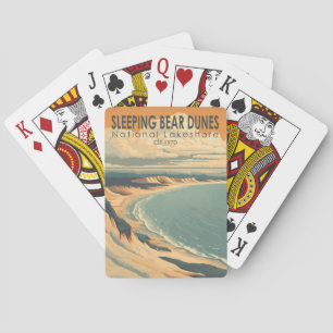 Sleeping Bear Dunes National Lakeshore Travel Art Poker Cards
