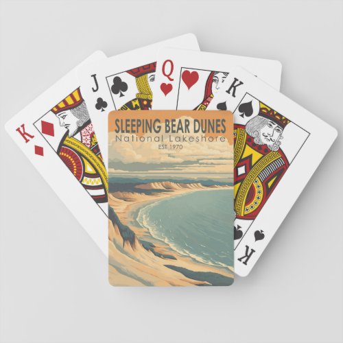 Sleeping Bear Dunes National Lakeshore Travel Art Poker Cards