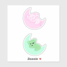 Sleeping Bear & Elephant Sticker Pack For Kids
