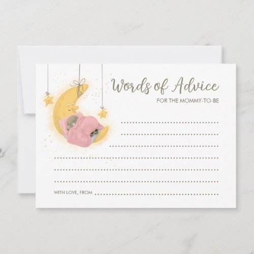 Sleeping Bear Girl Moon Words of Advice Cards