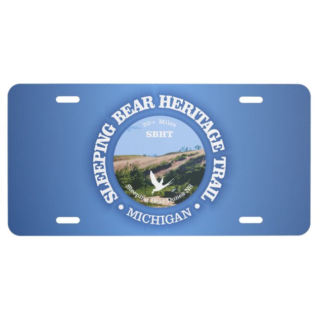 Sleeping Bear HT (cycling c) License Plate (Front)