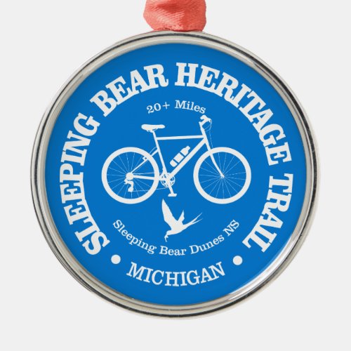 Sleeping Bear HT cycling Metal Ornament