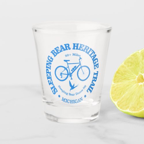 Sleeping Bear HT cycling Shot Glass