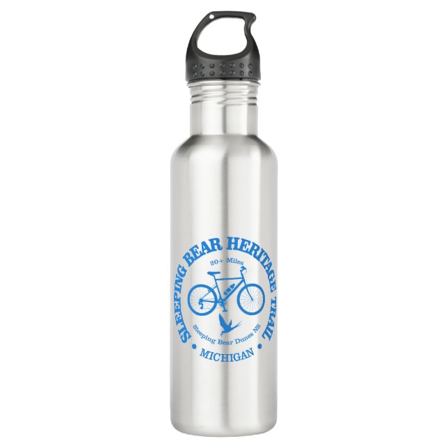 Sleeping Bear HT (cycling) Stainless Steel Water Bottle (Front)