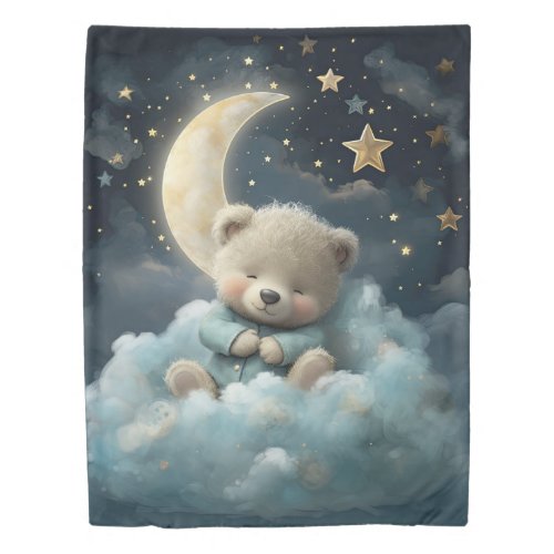 Sleeping Bear Kids Bedding Where Dreams Come True Duvet Cover