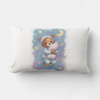 sleeping bear lumbar pillow