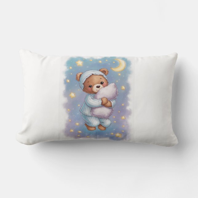 sleeping bear lumbar pillow (Front)