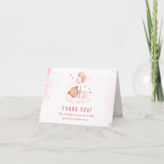 Sleeping Bear on a Cloud Thank You Card