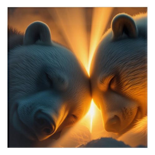 Sleeping Bears Dreamland Acrylic Print
